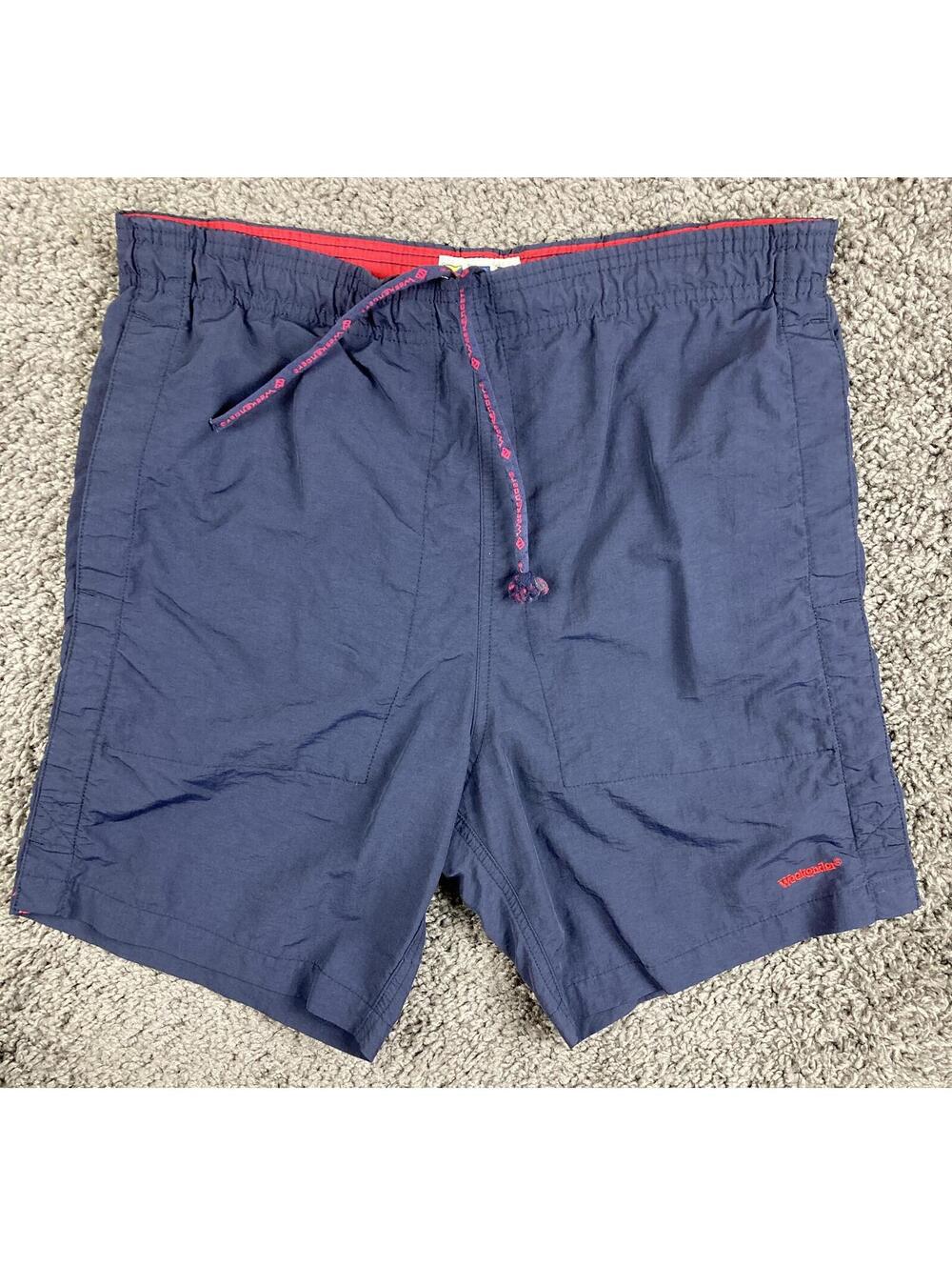 Weekender Swim Trunks Men's Sz S Navy Blue Nylon Mesh Board Shorts 7"